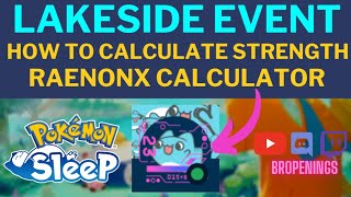 How to Calculate Total Strength using RaenonX for Lakeside Event #pokemonsleep screenshot 3