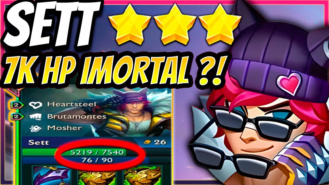 VERDADEIRO RAID BOSS! SETT ⭐⭐⭐ 7540 DE HP HEARTSTEEL 7 PATCH 13.24 TFT ...
