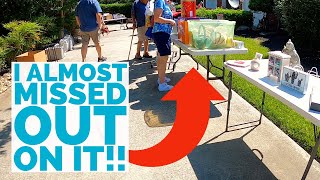 I Almost Missed This HUGE YARD SALE SCORE worth HUNDREDS!!