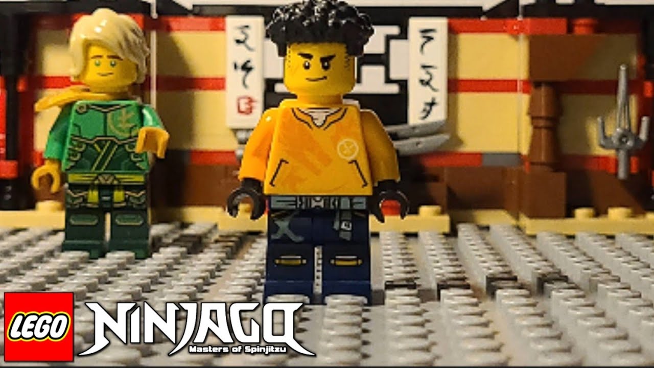 Lloyd teaching Arin spinjitzu | Ninjago Stop Motion - YouTube