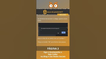 Javascript - Como Usar O Alert() Com Dado Do Tipo Number | Seja Coder #shorts