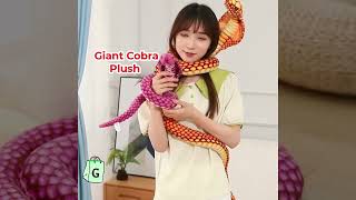🐍 Realistic King Cobra Plush Toy – Soft, Giant & Amazing!