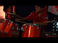 Manasian David playing drums