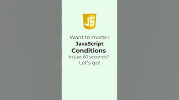 JavaScript Conditions in 60 Seconds | if, else if, else & Ternary Explained