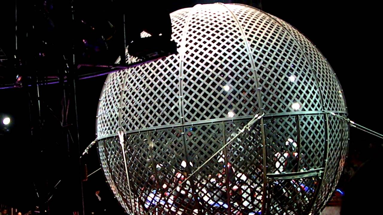 Цирк "Балкански" - сферата на смъртта - рекорд 7 моториста.