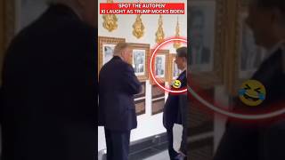 🤣Xi laught as trump mocks biden AUTOPEN PORTRAIT. #trump #xijinping #biden #whitehouse