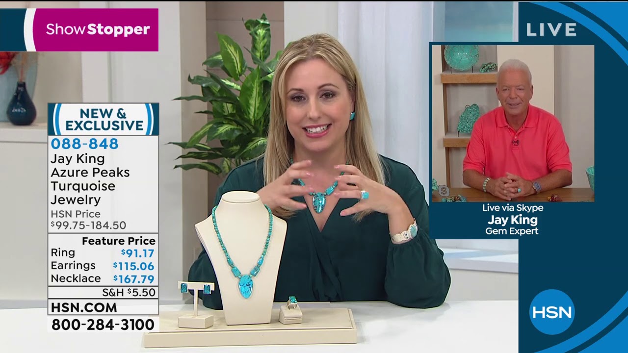 Jay King Sterling Silver Azure Peaks Turquoise Necklace - YouTube