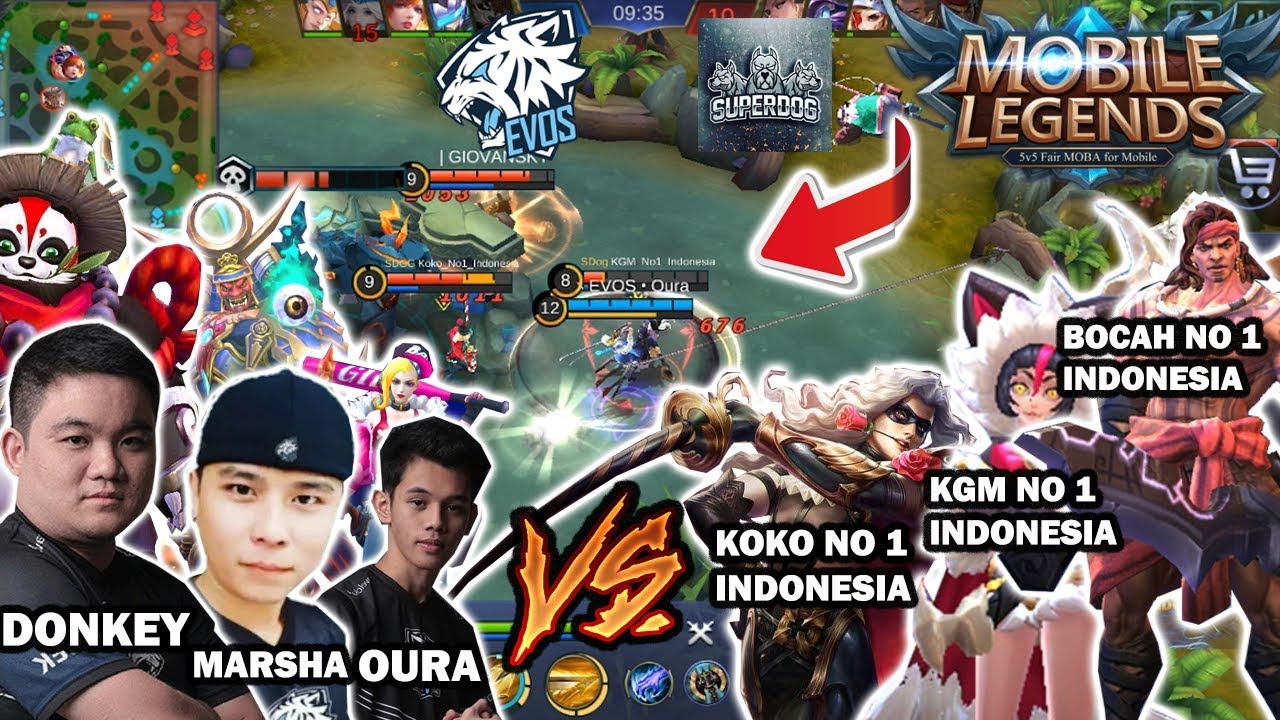EVOS vs SDOG : DUEL EVOS OURA & SDOG KOKO NO 1 INDONESIA. YANG MENANG..??