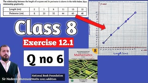Class 8 Exercise 12.1 Q no 6 Ex 12.1 NBF Maths  relationship between earning & years graphically