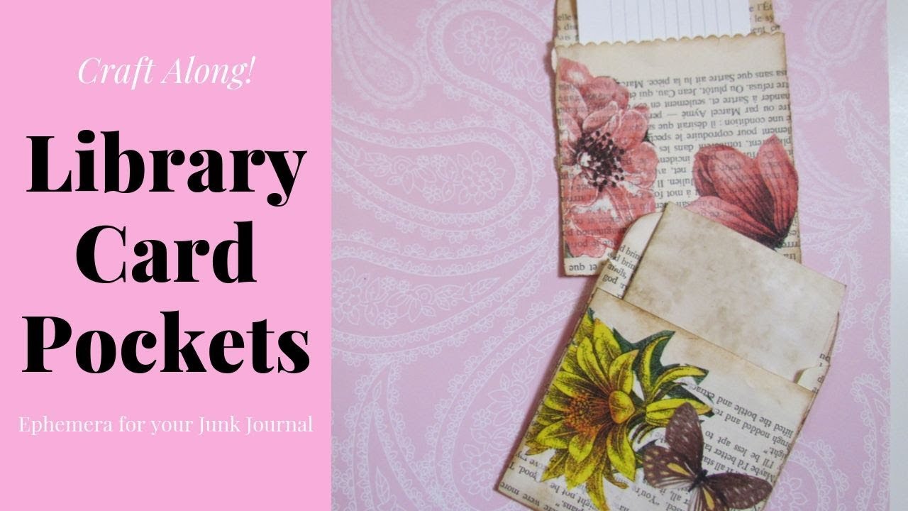 How to Make Library Card Pockets - YouTube