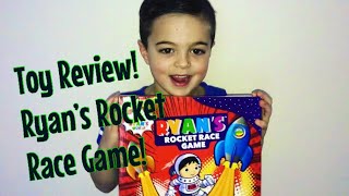 Toy review with Justin!  Ryan’s World Toys!  Playing Ryan’s Rocket Race Game!