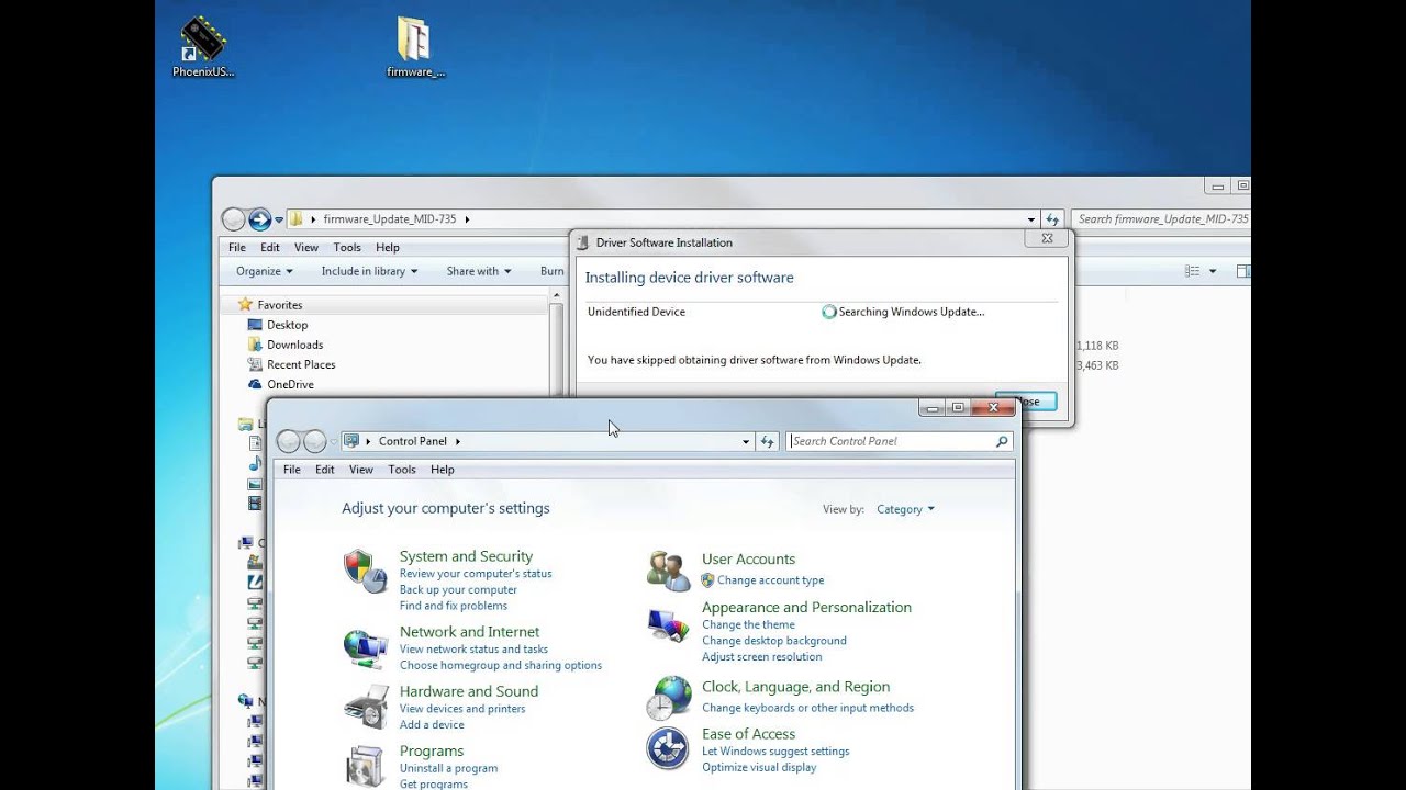 MID 735 Firmware Update