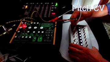 Vintage 8-Step Sequencer Demo driving semi-modular synth