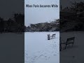 When Paris Becomes White ❄️🇫🇷