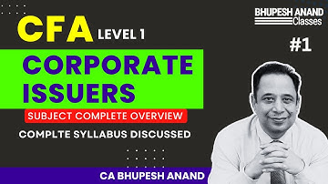 CFA level 1 Corporate Issuers Complete Syllabus Overview