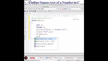 Finding Square root of a Number using C Programming | Prof.Antony Vijay #shorts