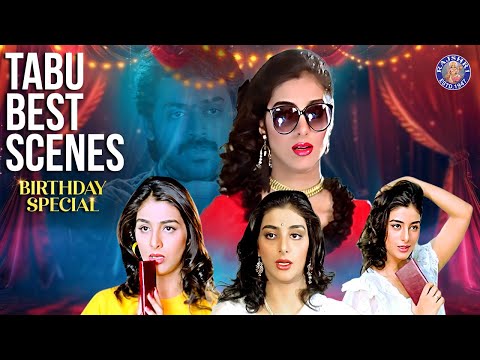 Tabu's Best Scenes | Birthday Special Scenes | Venkatesh as Coolie No 1 | Coolie Raja Hindi Dubbed