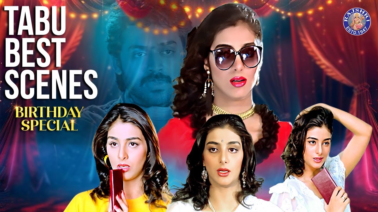 Tabu's Best Scenes | Birthday Special Scenes | Venkatesh as Coolie No 1 | Coolie Raja Hindi Dubbed