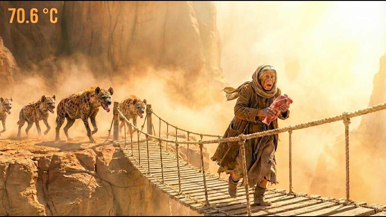 Stole Food from Hyenas: A Deadly Chase in +70°C Heat