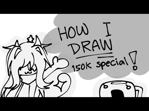 [150K SPECIAL] Tutorial on how i draw + do lighting ✨ (IN MY STYLE) / my capcut kept CRASHING..