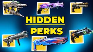 Hidden Exotic Perks You Didn't Know Exist! (Destiny 2)