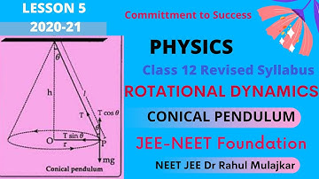 Lesson-5 Conical Pendulum Physics | Rotational dynamics | class 12 science New Syllabus Maharashtra