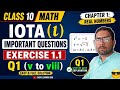 10th Class Mathematics Exercise 1.1 Question 1 (v to viii) | Iota Importan Questions