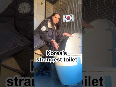 Korea’s strangest toilet 🚽😂 #korea #trendingshorts