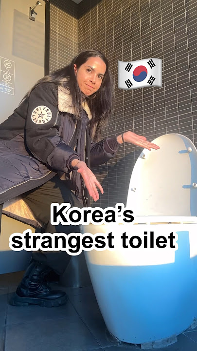 Korea’s strangest toilet 🚽😂 #korea #trendingshorts