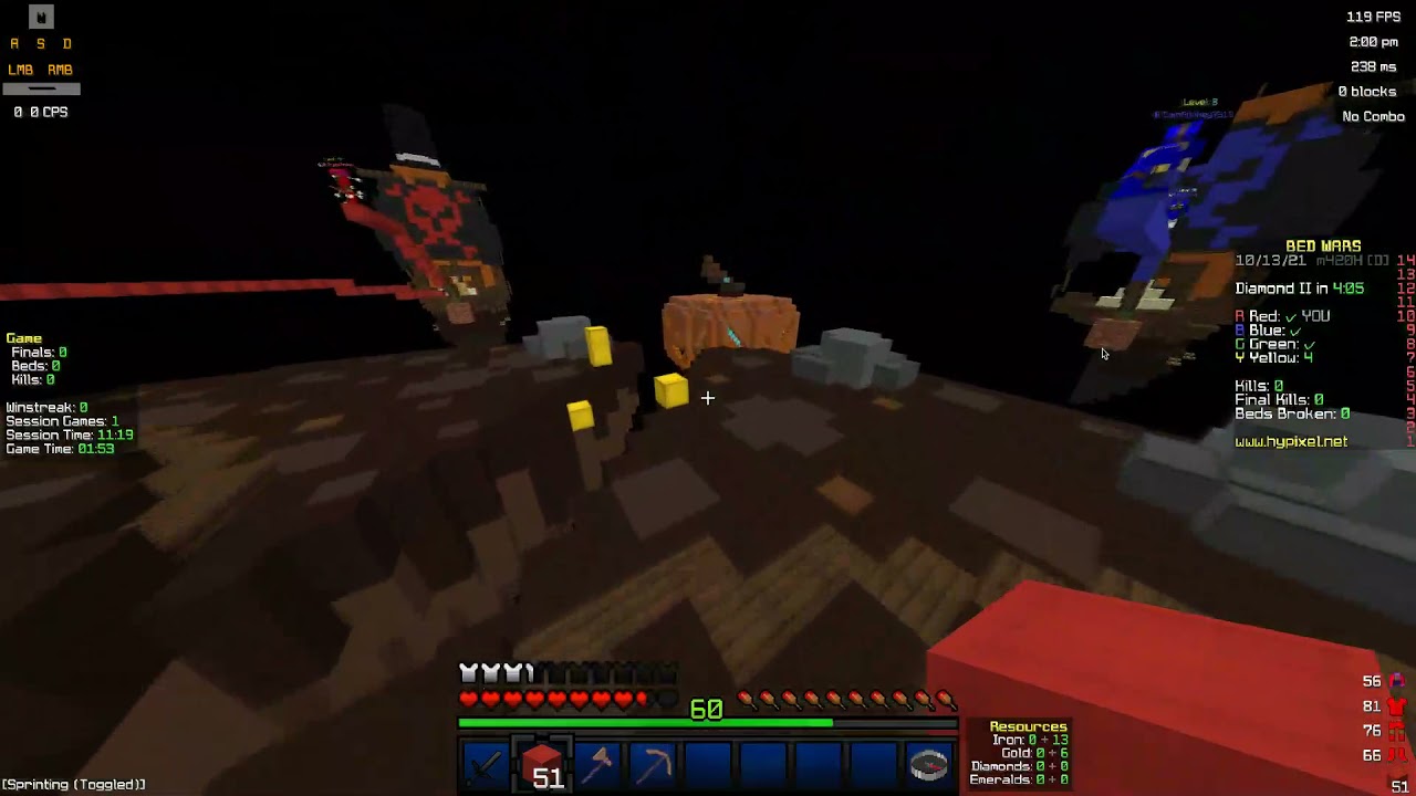 Night sky overlay doesn't work in new Bedwars Dream Mode lol