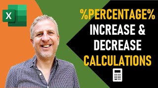 how to calculate percentage increase & decrease in excel