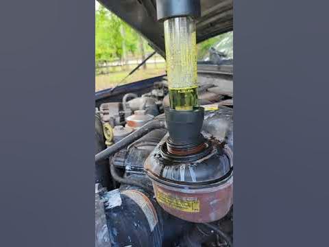 6.0 powerstroke failing head gasket test - YouTube
