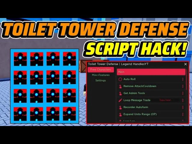 Toilet Tower Defense Script  Inf Units, Auto Farm & More