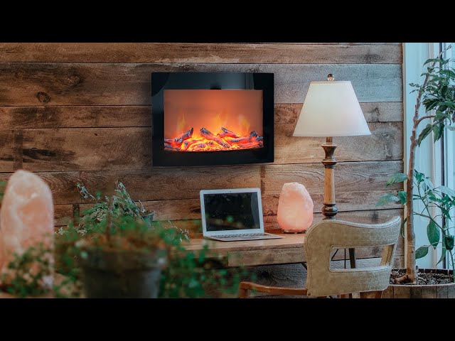 Paramount EF-WM326 MO Daniel 24 Wall Mount Electric Fireplace - YouTube