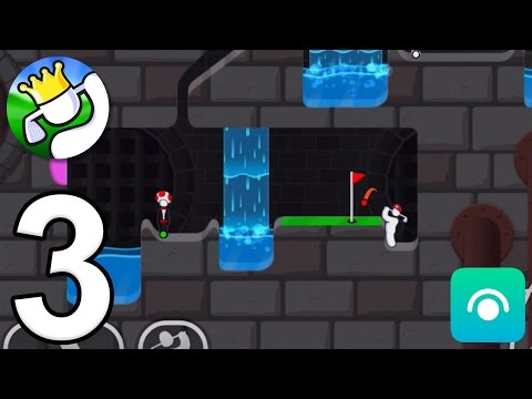 Super Stickman Golf 3 - Gameplay Walkthrough Part 3 - Multiplayer: Race Mode (iOS, Android)