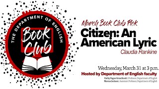 Virtual Book Club: Citizen: An American Lyric
