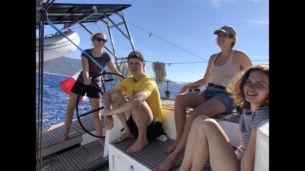 Sailing in Propriano , Corsica.