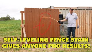 Easiest Way To Stain A Fence! No Drips Or Runs!