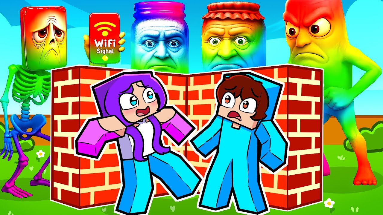 SECRET BRAİNROT ile Minecraft'ta Hayatta Kalmak için İnşa Et...