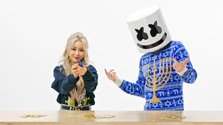 Marshmello & Wengie Teach You How To: Play Dreidel | Happy Hanukkah