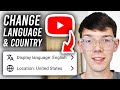 How To Change YouTube Language and Country Setting - Step By Step