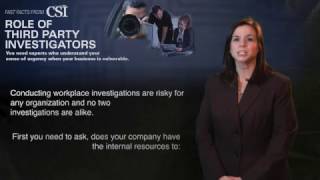 Third Party Investigations