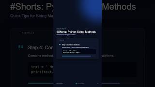 #Shorts: Python String Methods