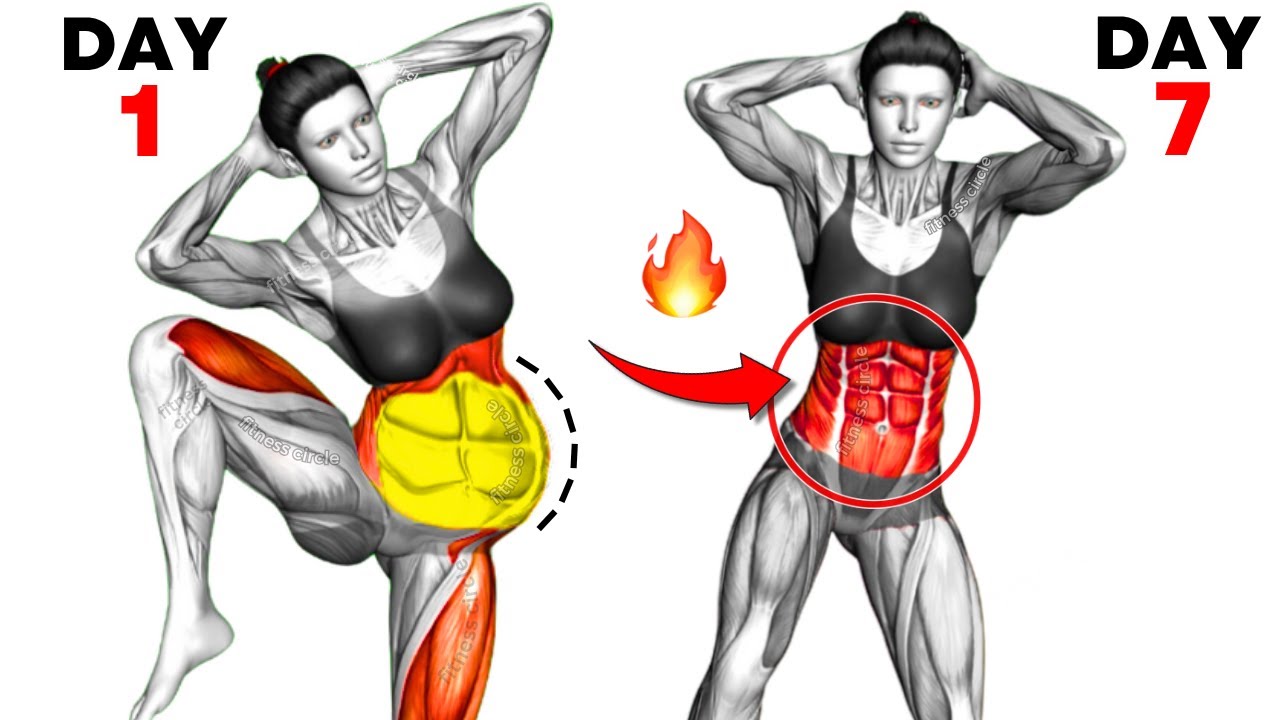 🔥The Best Exercises Get Rid Of Hanging Belly Fat ➜ Melt Flabby Stomach | 30-Min Standing Workout