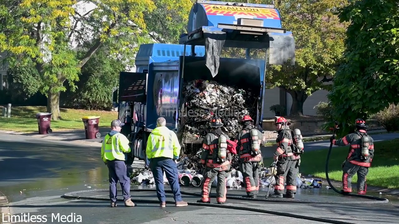 Garbage Truck Fire in Eagan Likely Caused By Improperly Disposed Batteries
