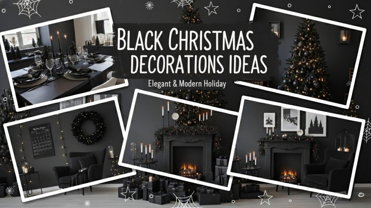 Black Christmas Decorations That Make Your Home Look Stunning