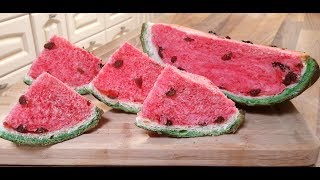Soft & Spongy Watermelon Bread Lookalike