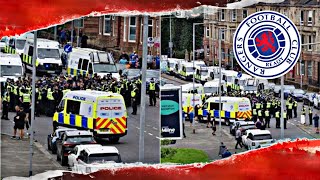 Union Bears-ultras out on the streets early today before the derby : Rangers VS Celtic 1.O