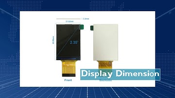 2.35inch 320*480 Small TFT LCD Module display panel touch panel rgb interface lcd display screen