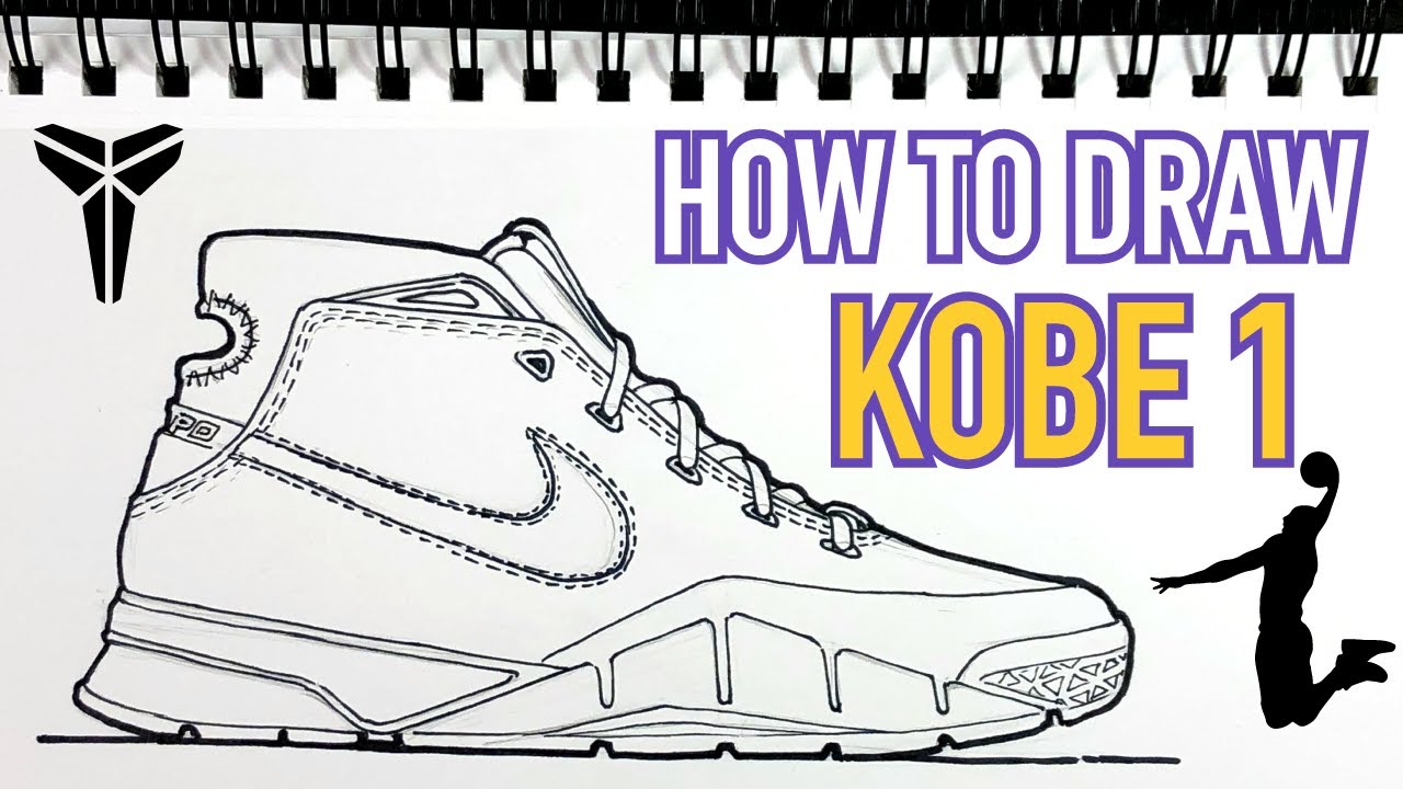 to Draw KOBE 1 Signature Shoe - Nike 